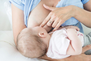 Gentle release from the breast