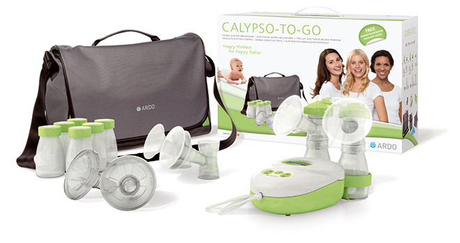 Double electric breastpump on the go